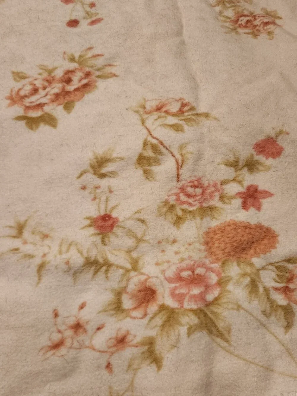 Vintage Garden Cotton Floral Blanket 66